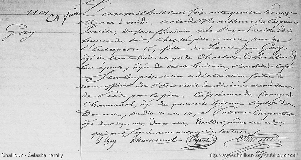 EC Paris10 1864-03-12 (B) Eugenie Louise Gay