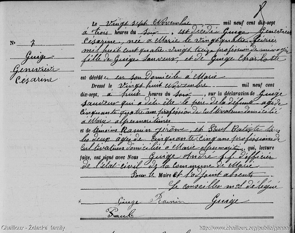 EC Marie 1917-11-27 (D) Genevieve Giuge