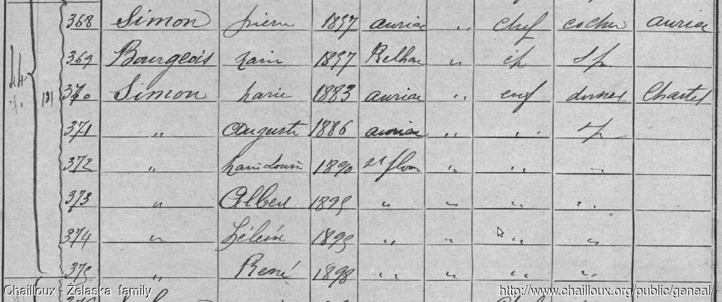 RC15 StFlour 1906 Simon rue de Belloy