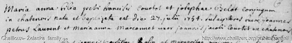 EC90 Chatenois 1754-07-27 (B) Marie Anne Courtot