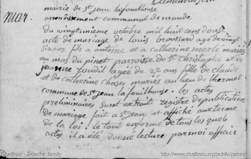 EC StJeanLaFouillouse 1812-10-21 (M) Louis Brossard 1