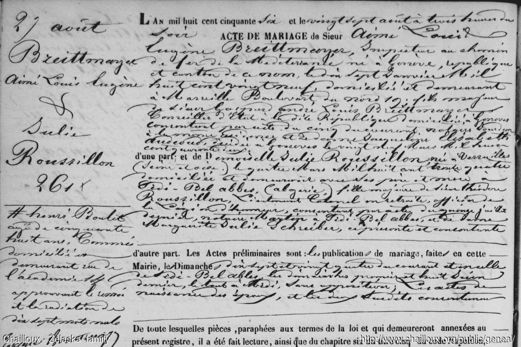 EC13 Marseille 1856-08-27 (M) Aime Louis Eugene Breittmayer 1